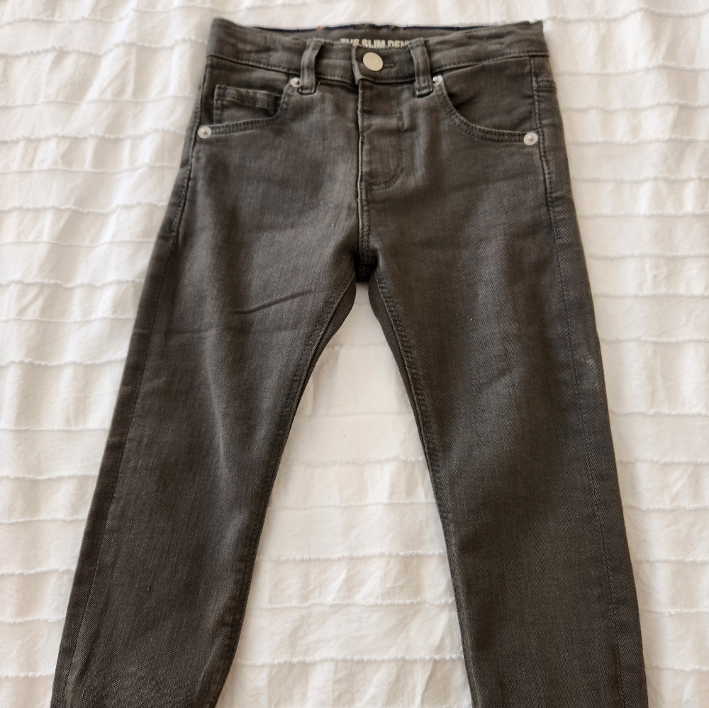 Zara olive green slim jeans
